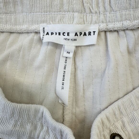 Apiece Apart Surf Jogger Womens Size M Pants Crop Organic Cotton Barrel Leg - Picture 4 of 12